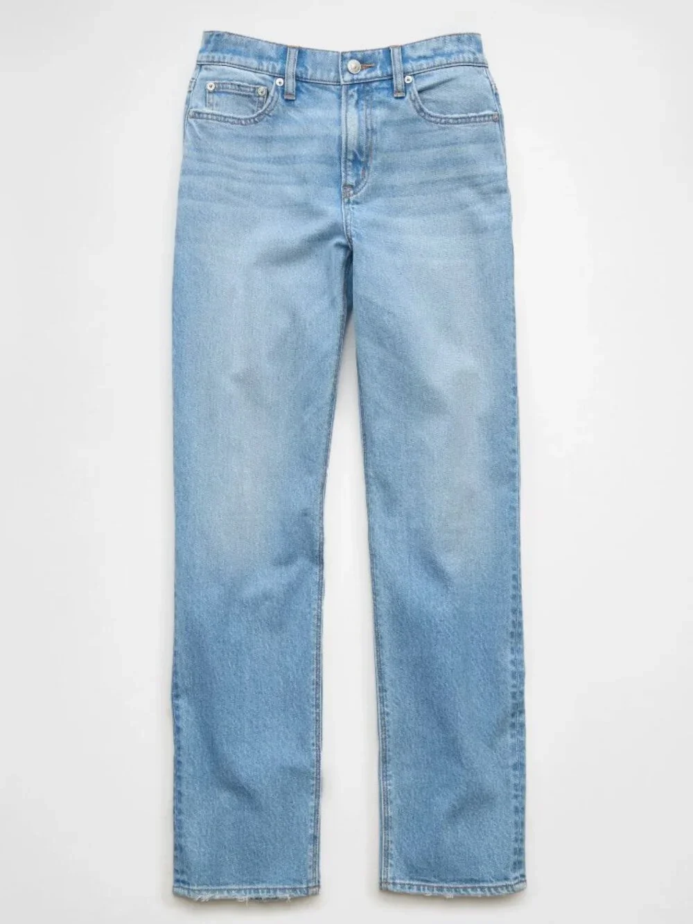 American Eagle AE Stretch Super High-Waisted Straight Jean Women size 6 Regular - Picture 2 of 16